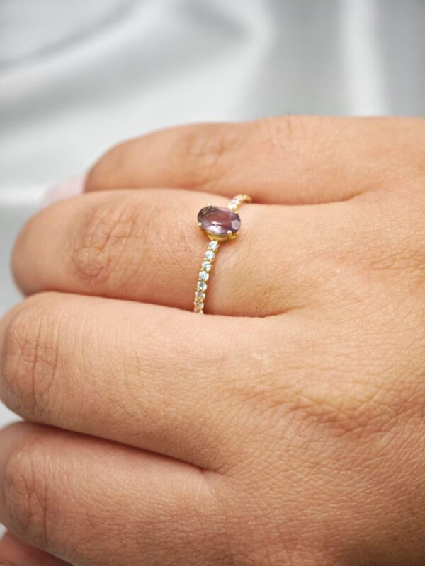 Anel Cravejado C/Zirconia Ouro 18K - Image 4