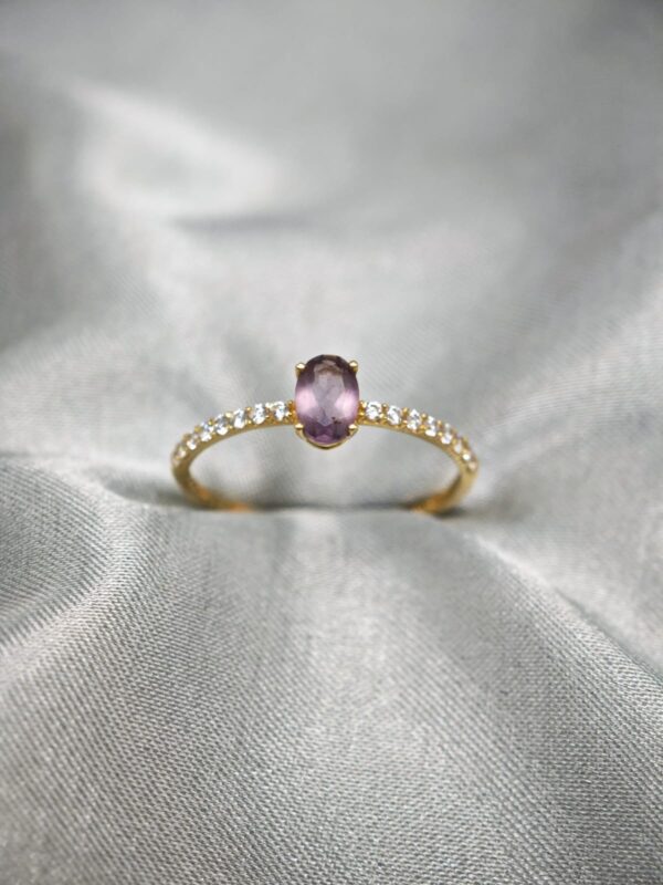 Anel Cravejado C/Zirconia Ouro 18K - Image 2