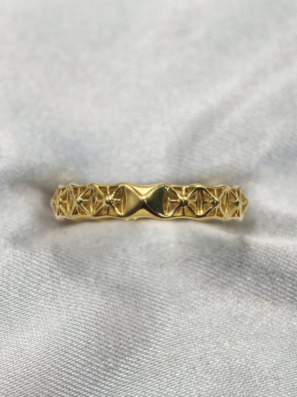 Anel Kato Ouro 18K Zircônias - Image 3