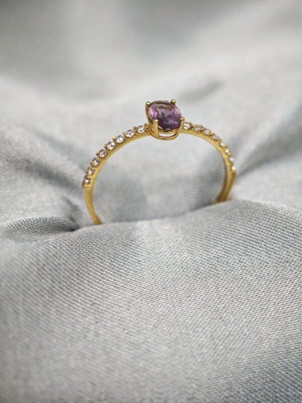Anel Cravejado C/Zirconia Ouro 18K - Image 3